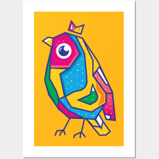 Colorful bird Posters and Art